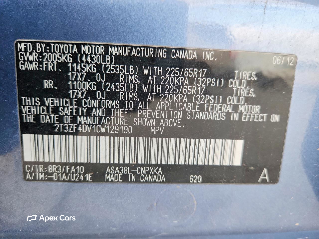 Toyota RAV 4 2012