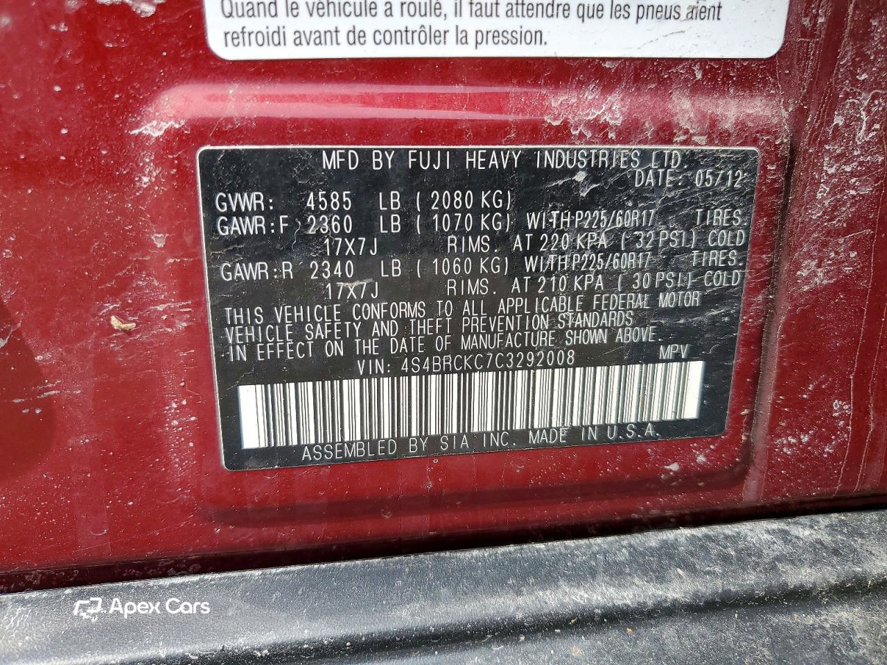 Subaru Outback 2012