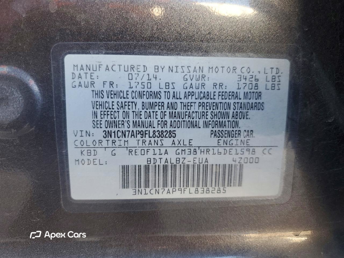 Nissan Versa 2015