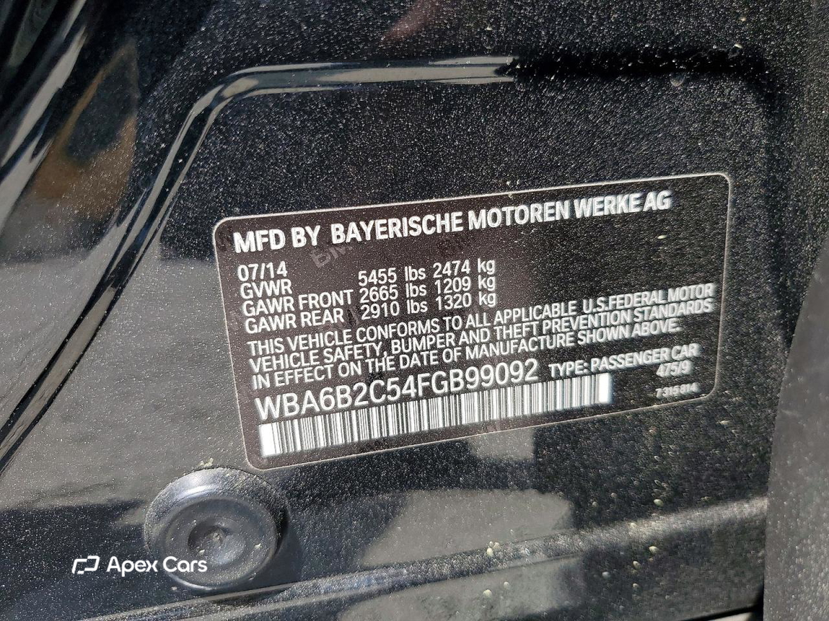 BMW Series 6 2015