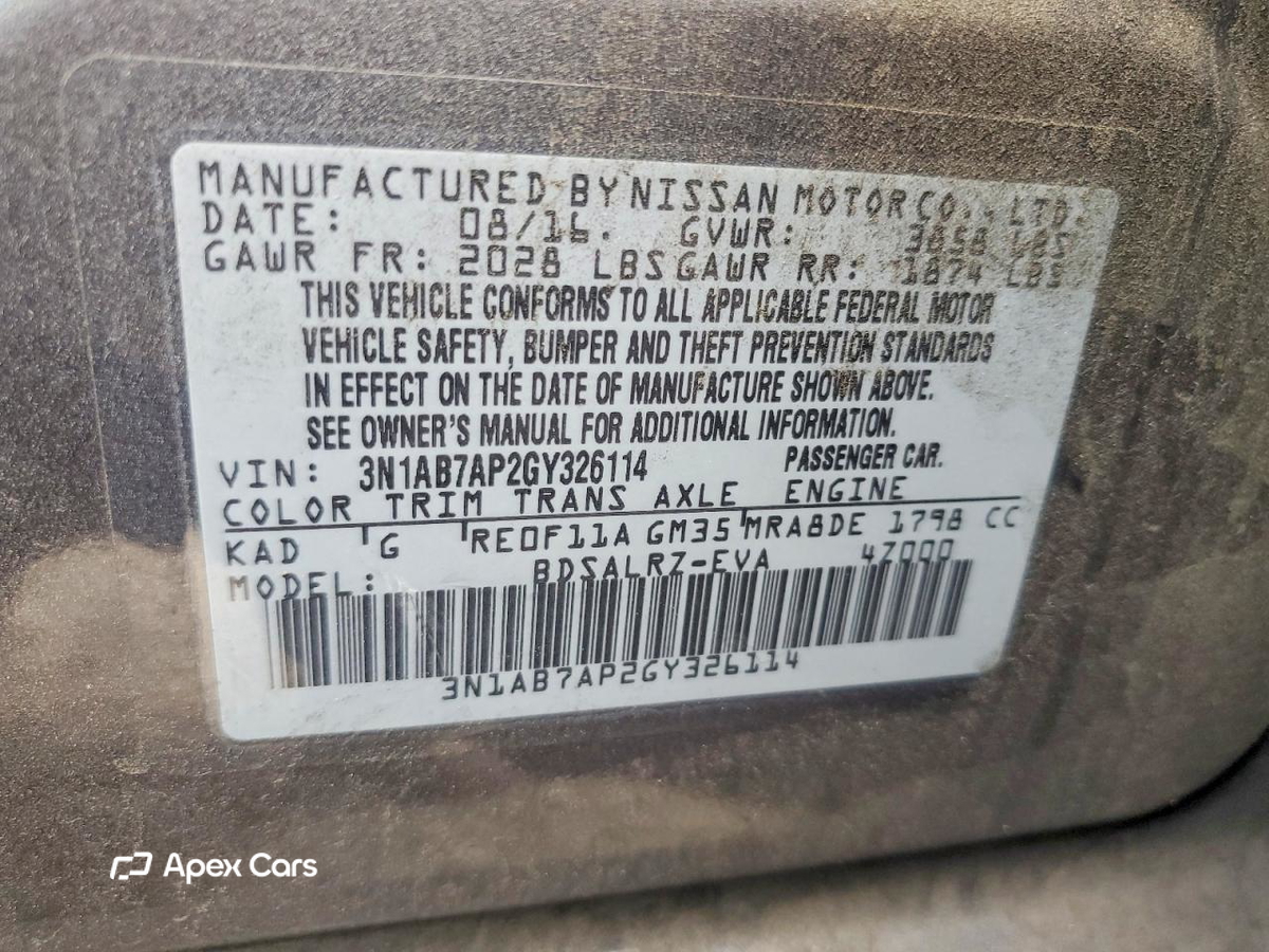 Nissan Sentra 2016