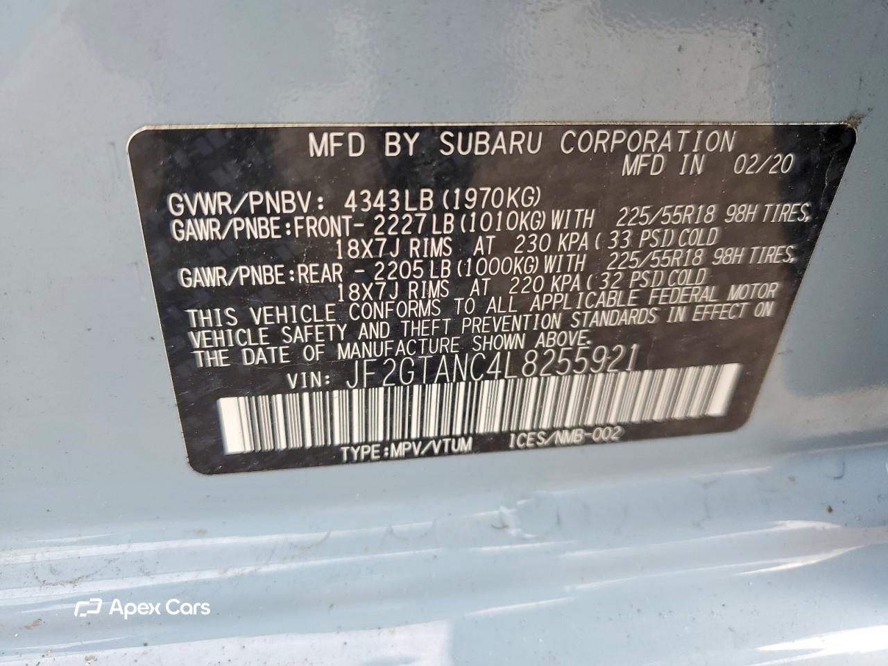 Subaru XV 2020
