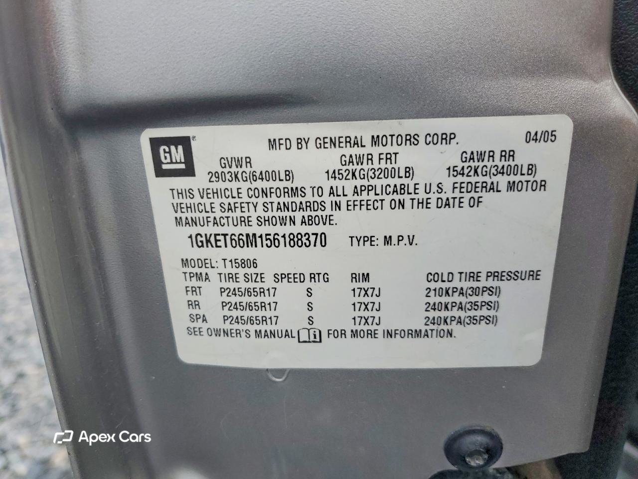 GMC Envoy 2005