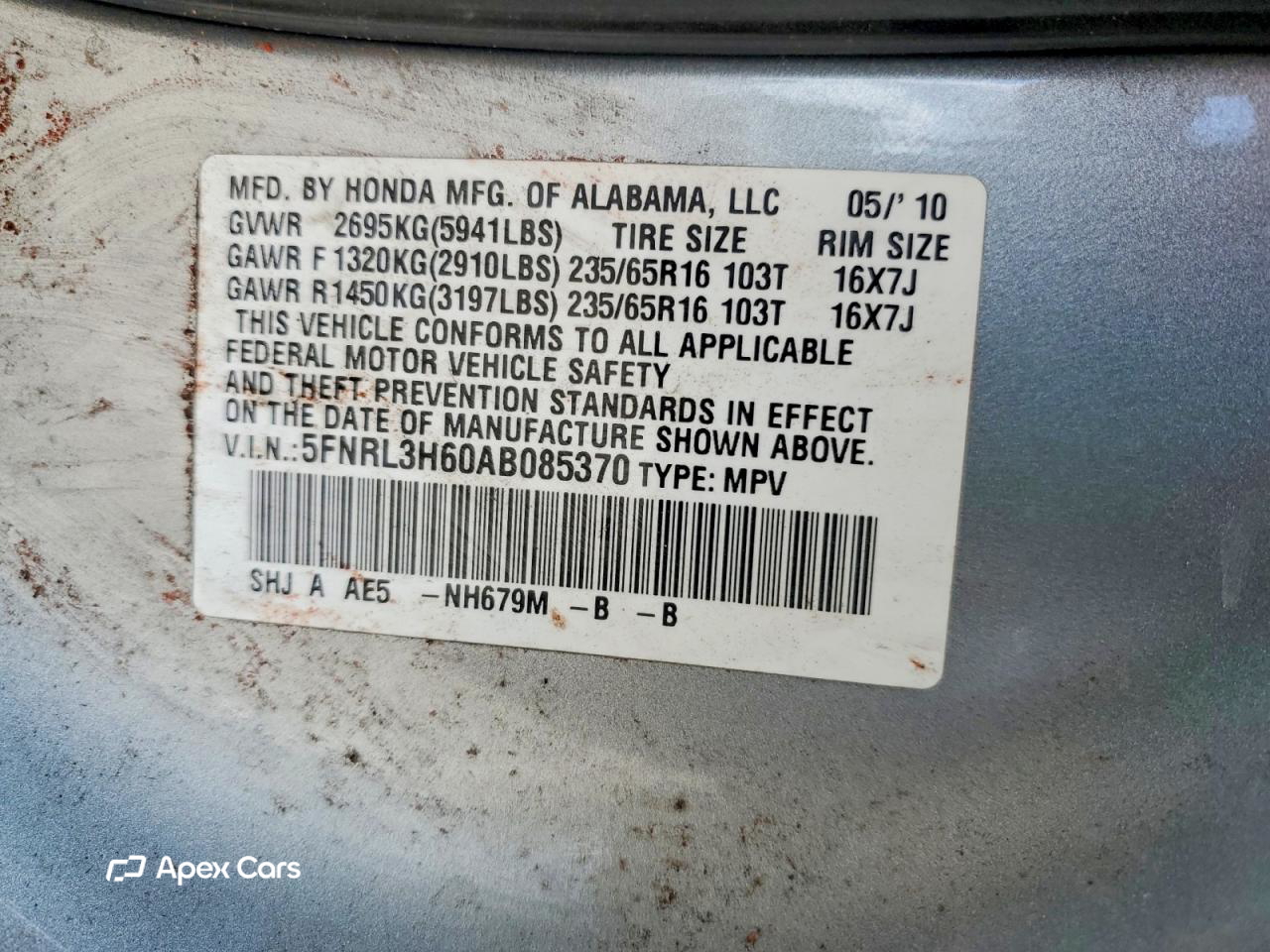 Honda Odyssey 2010
