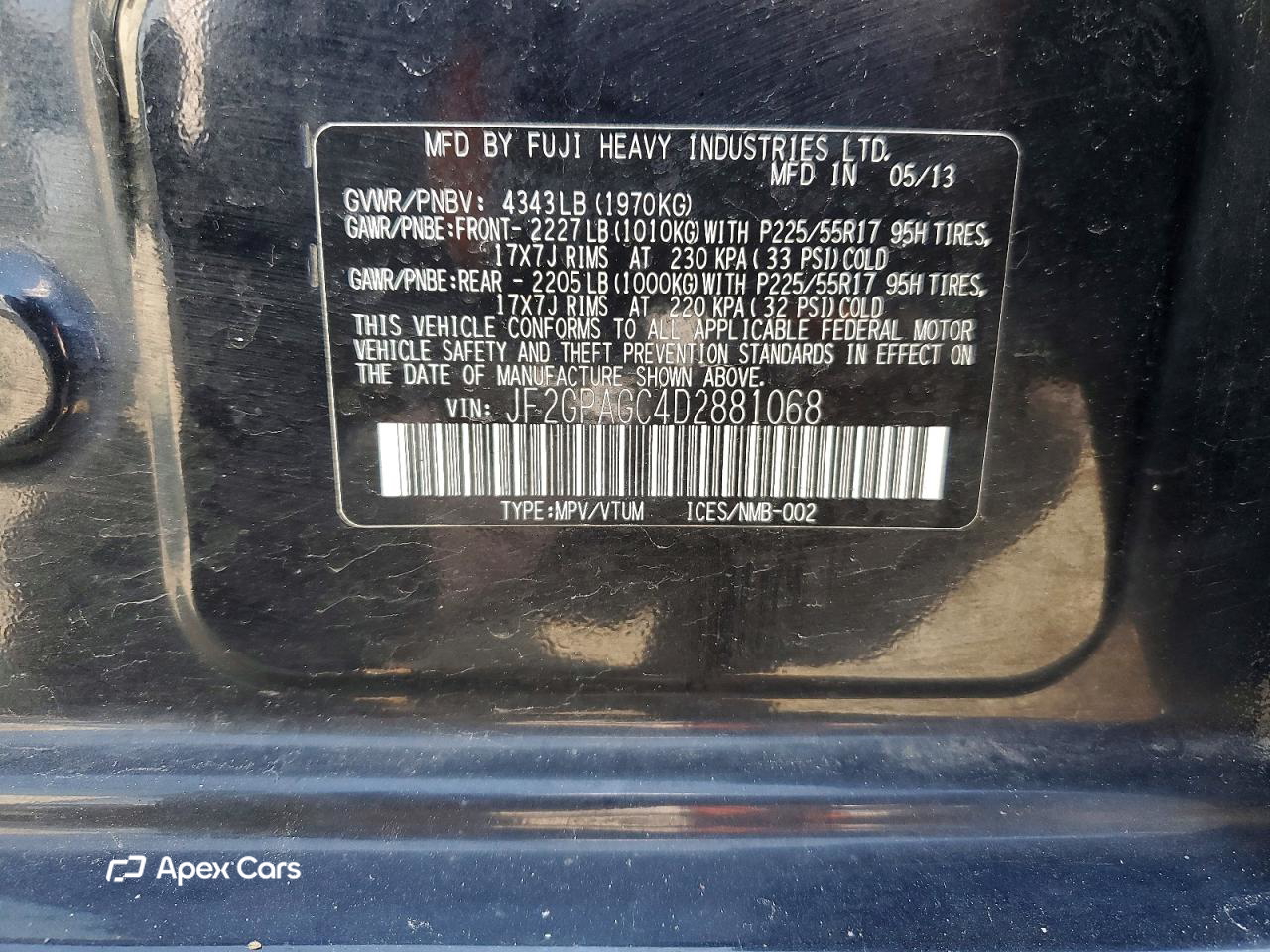 Subaru XV 2013