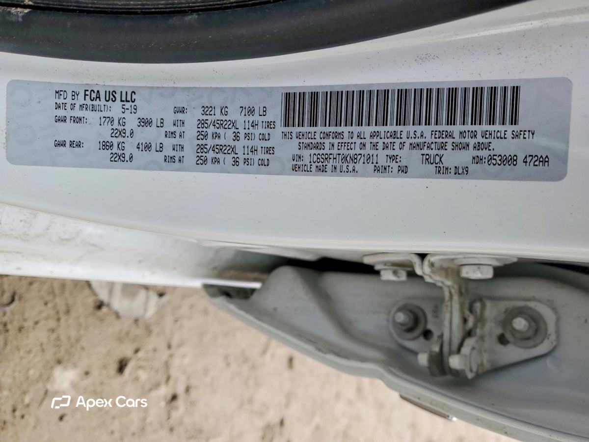 RAM 1500 2019