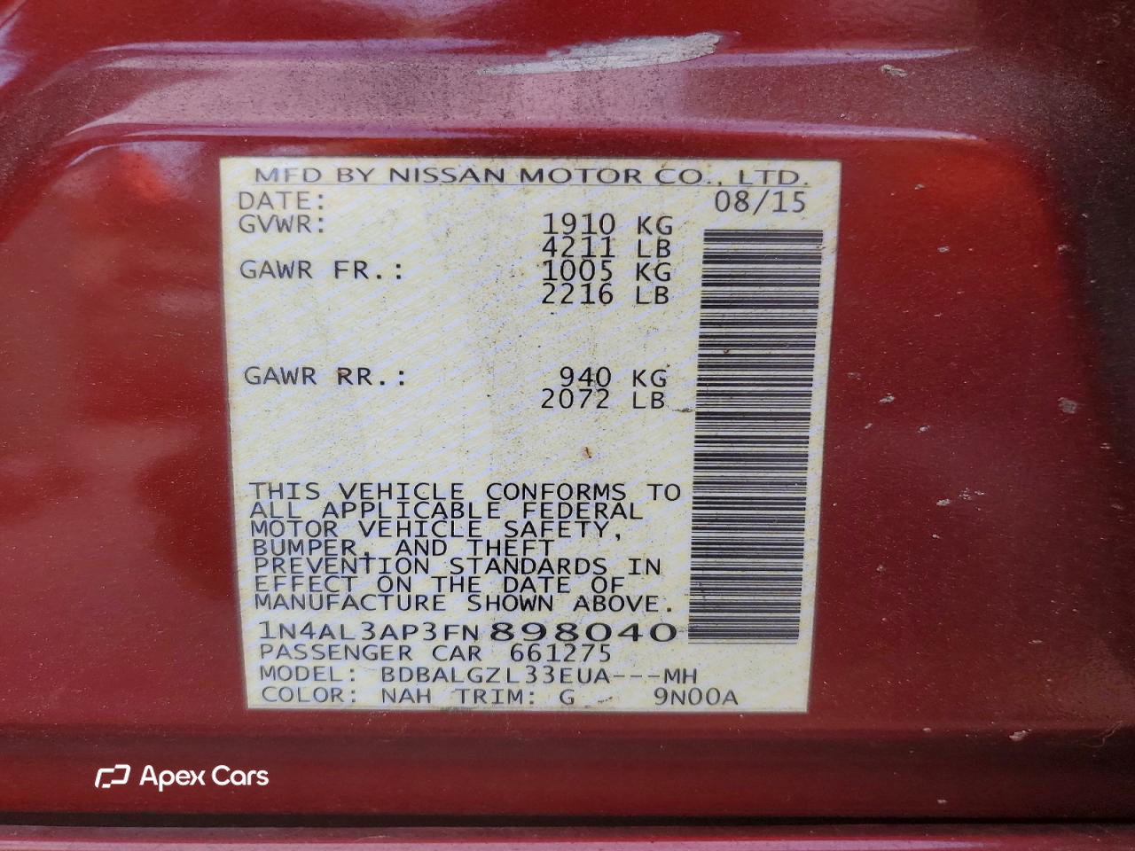 Nissan Altima 2015