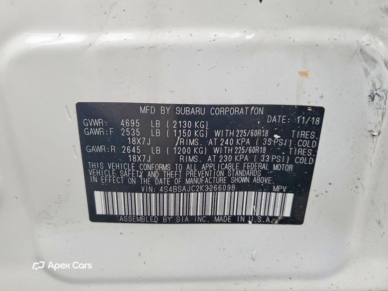 Subaru Outback 2019