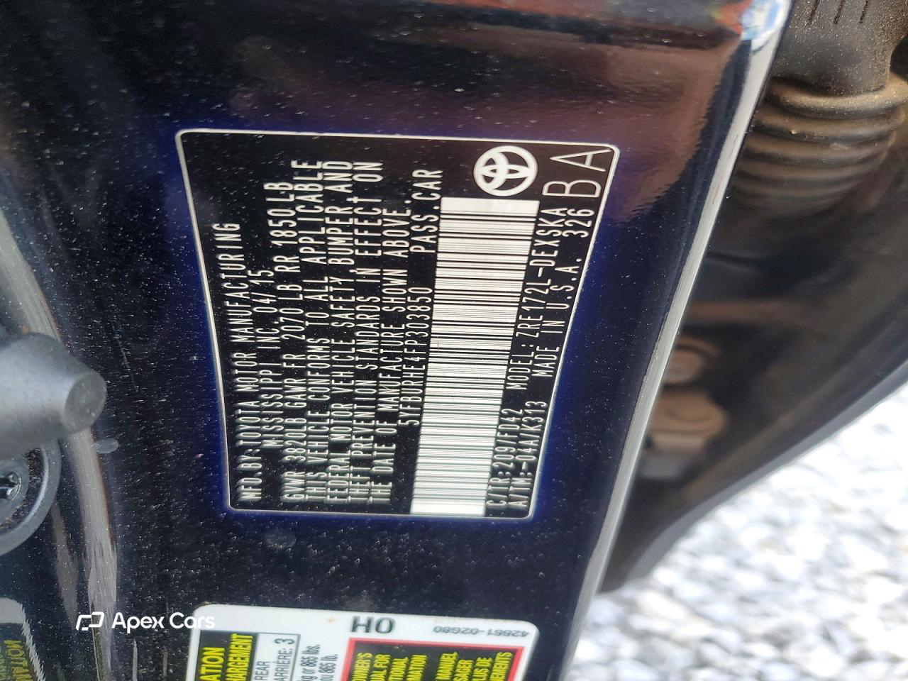 Toyota Corolla 2015