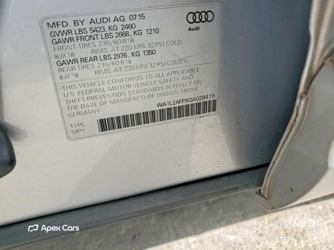 Audi Q5 2016