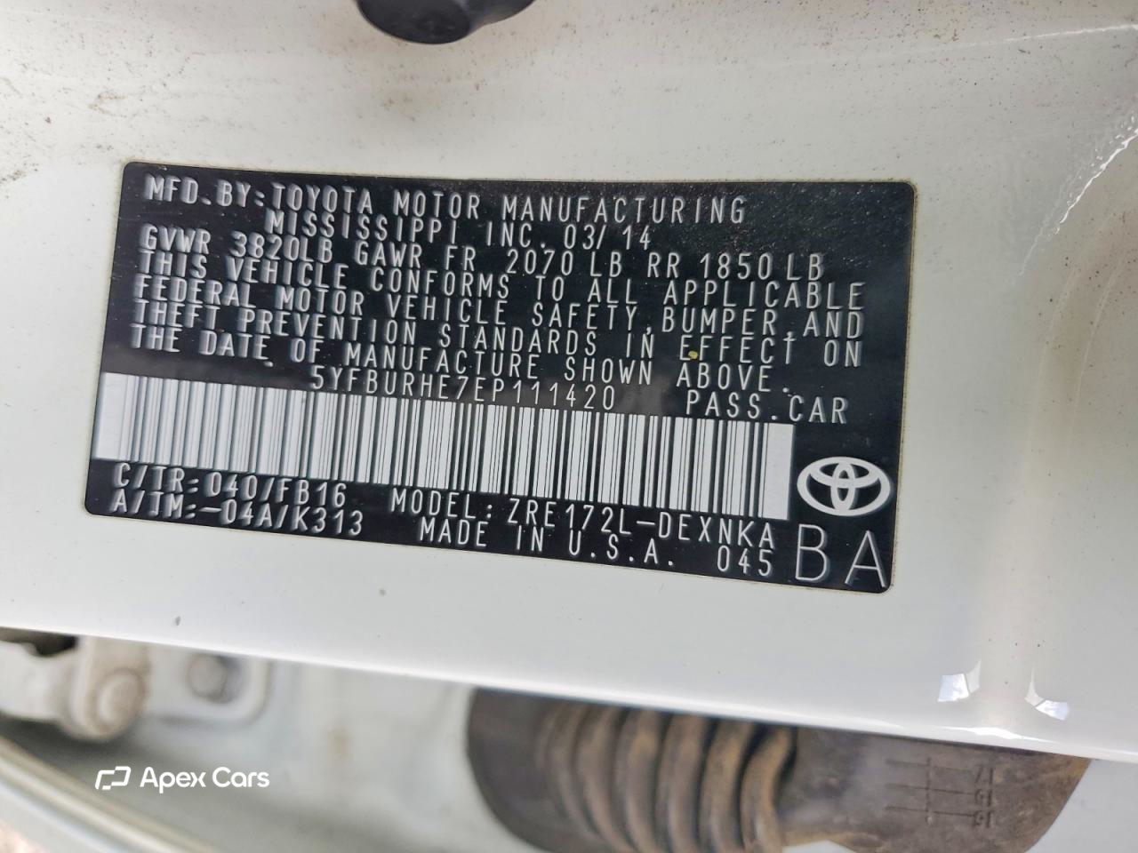 Toyota Corolla 2014