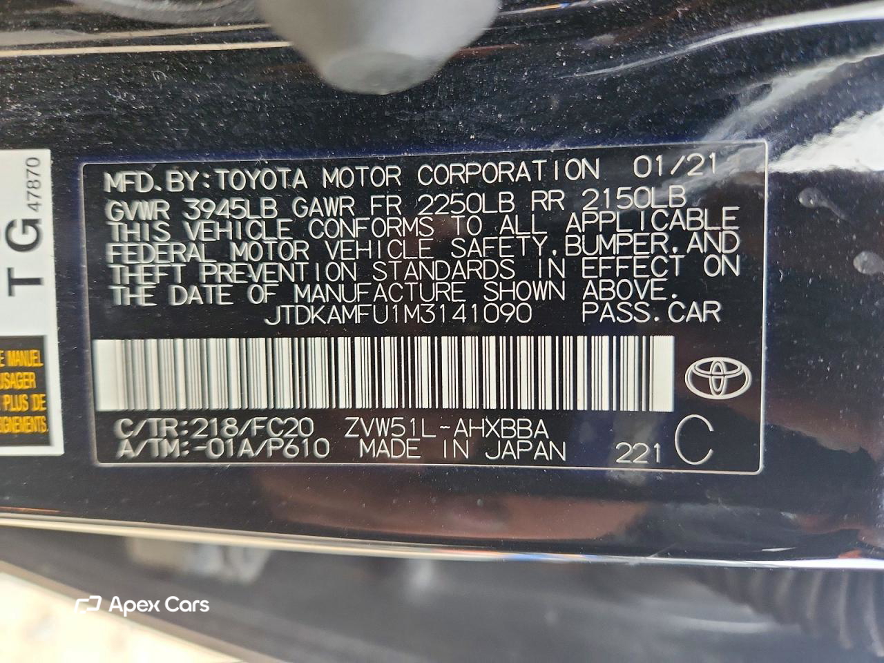Toyota Prius 2021