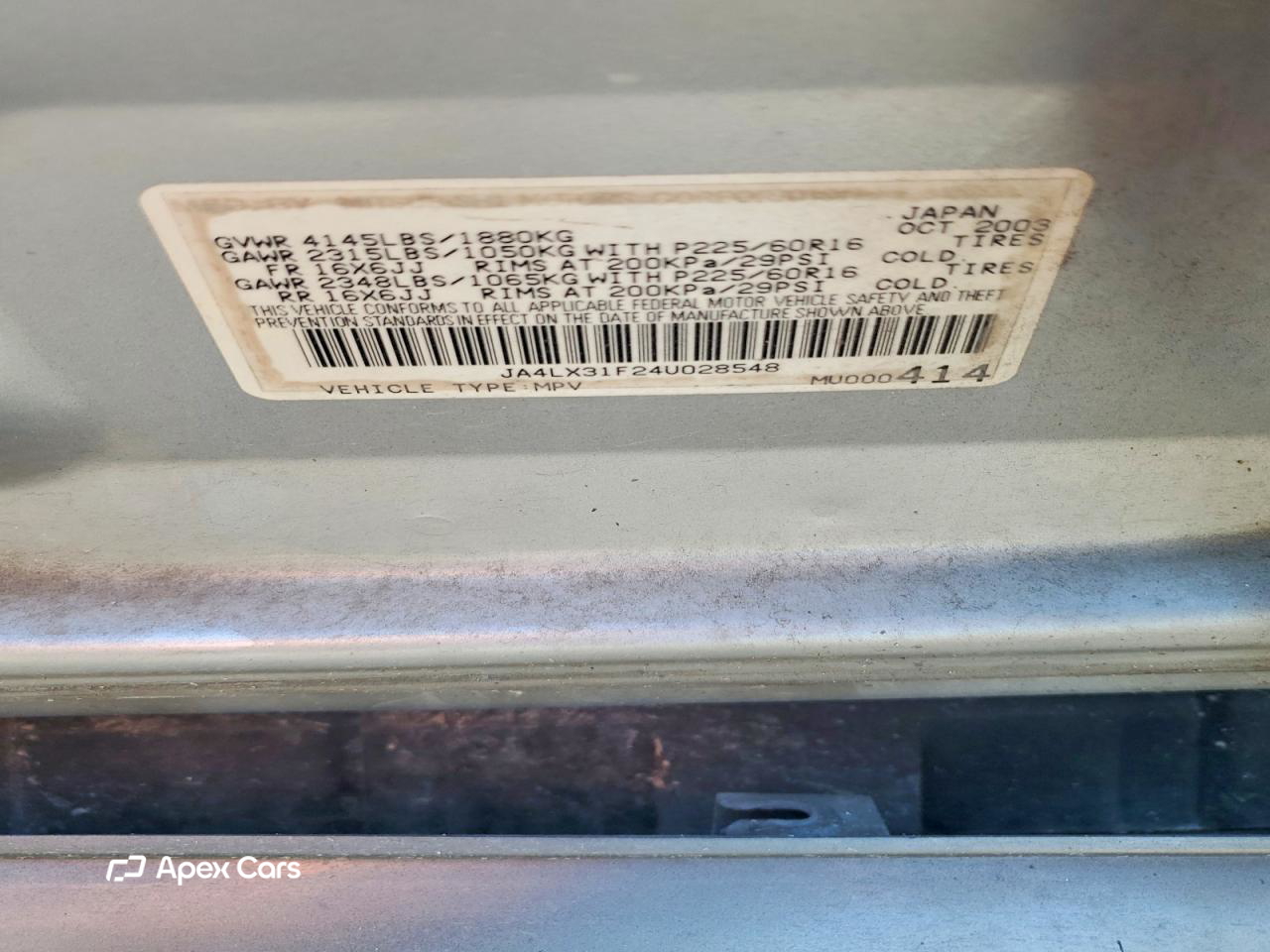 Mitsubishi Outlander 2004