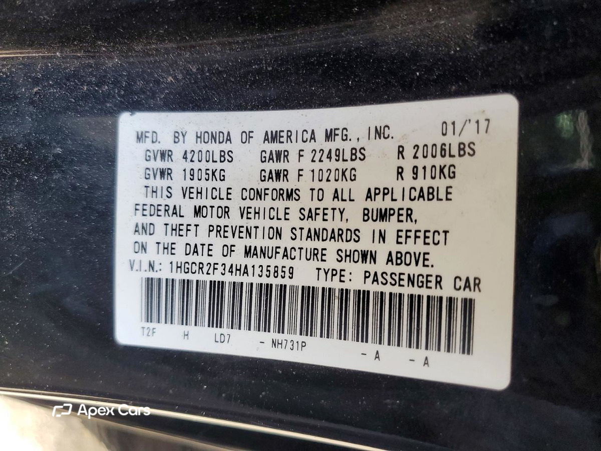 Honda Accord 2017