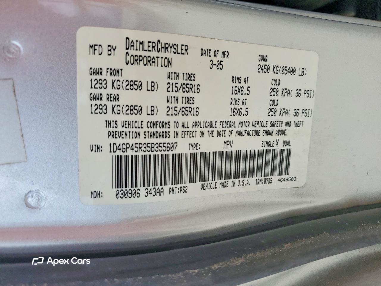 Dodge Caravan 2005