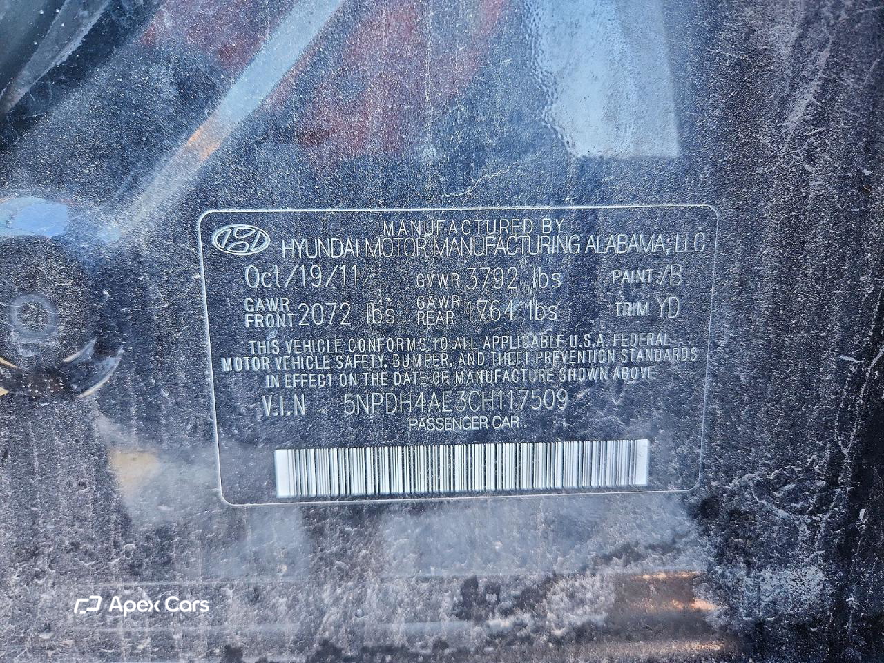 Hyundai Elantra 2012