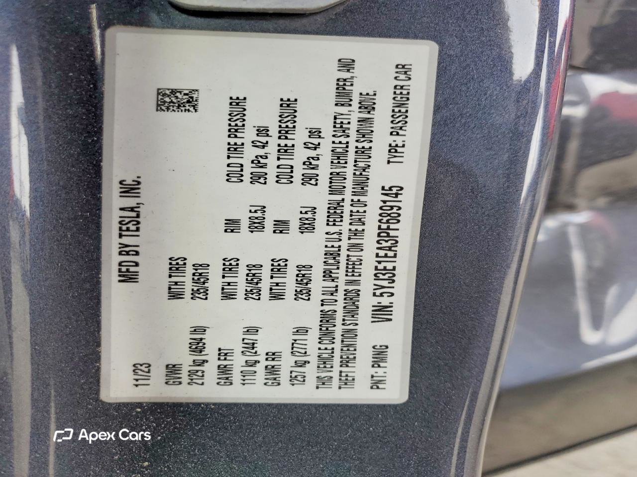 Tesla Model 3 2023