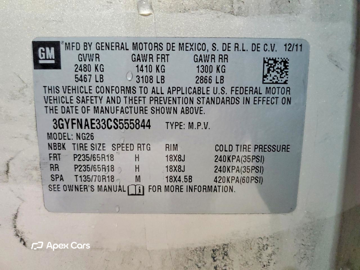 Cadillac SRX 2012