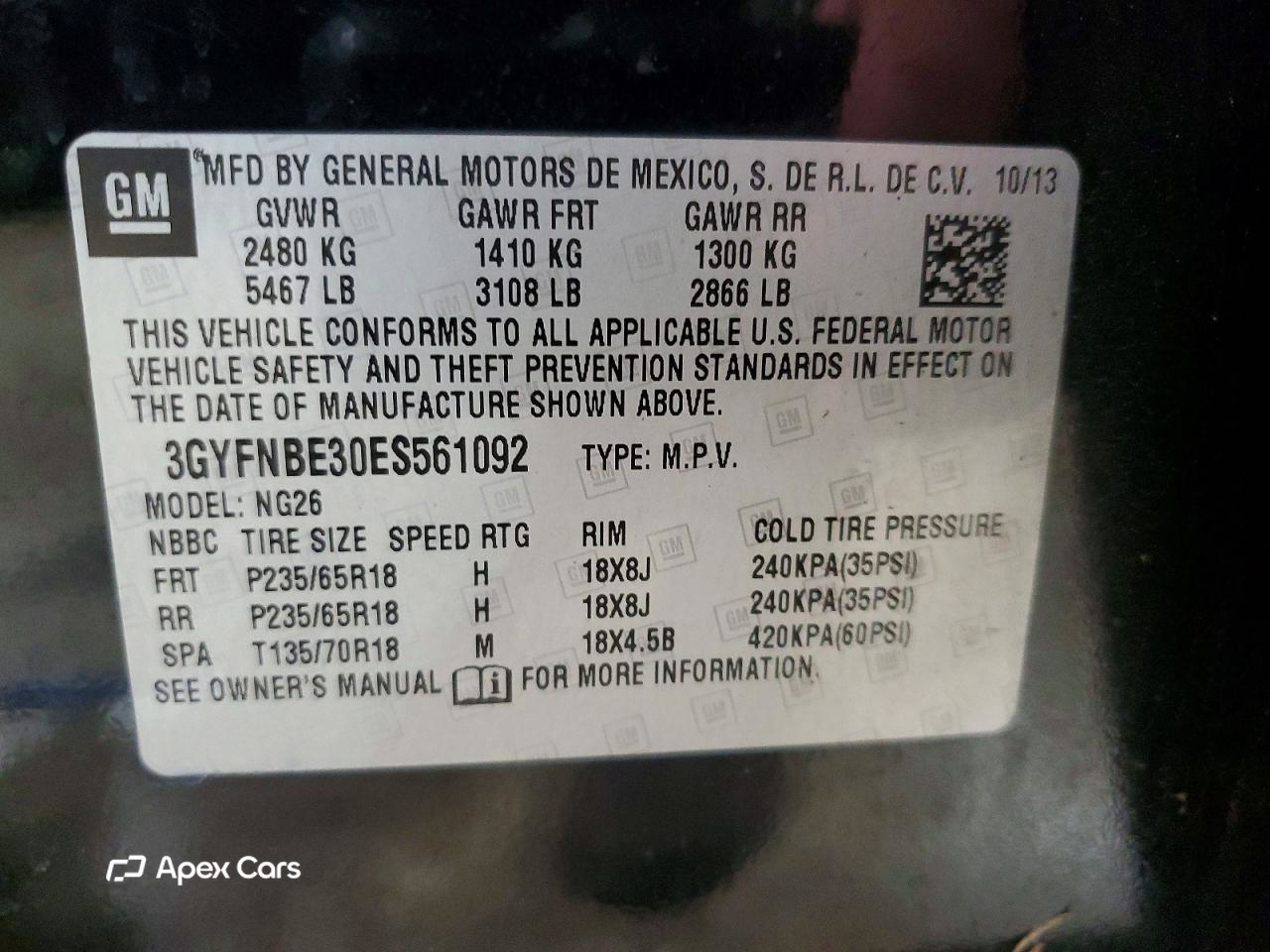 Cadillac SRX 2014
