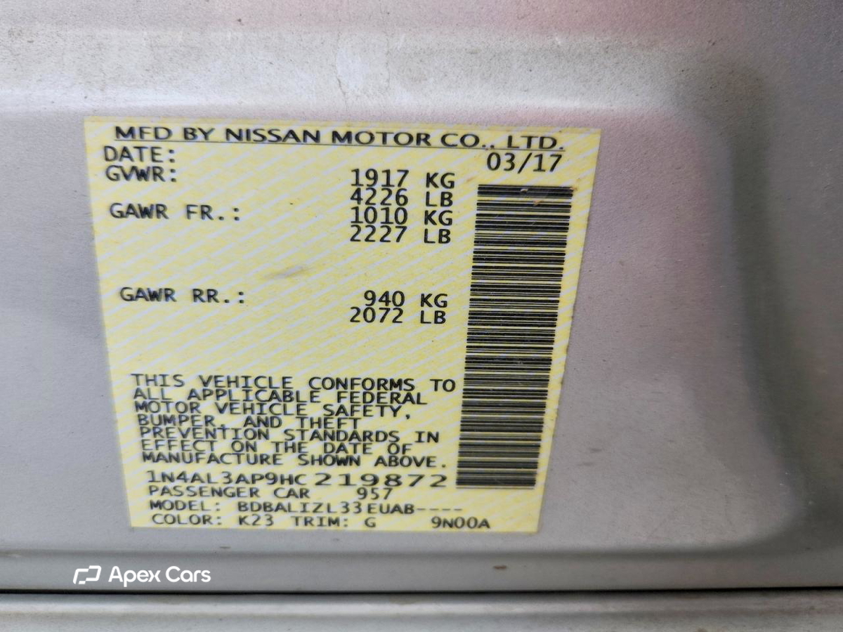 Nissan Altima 2017