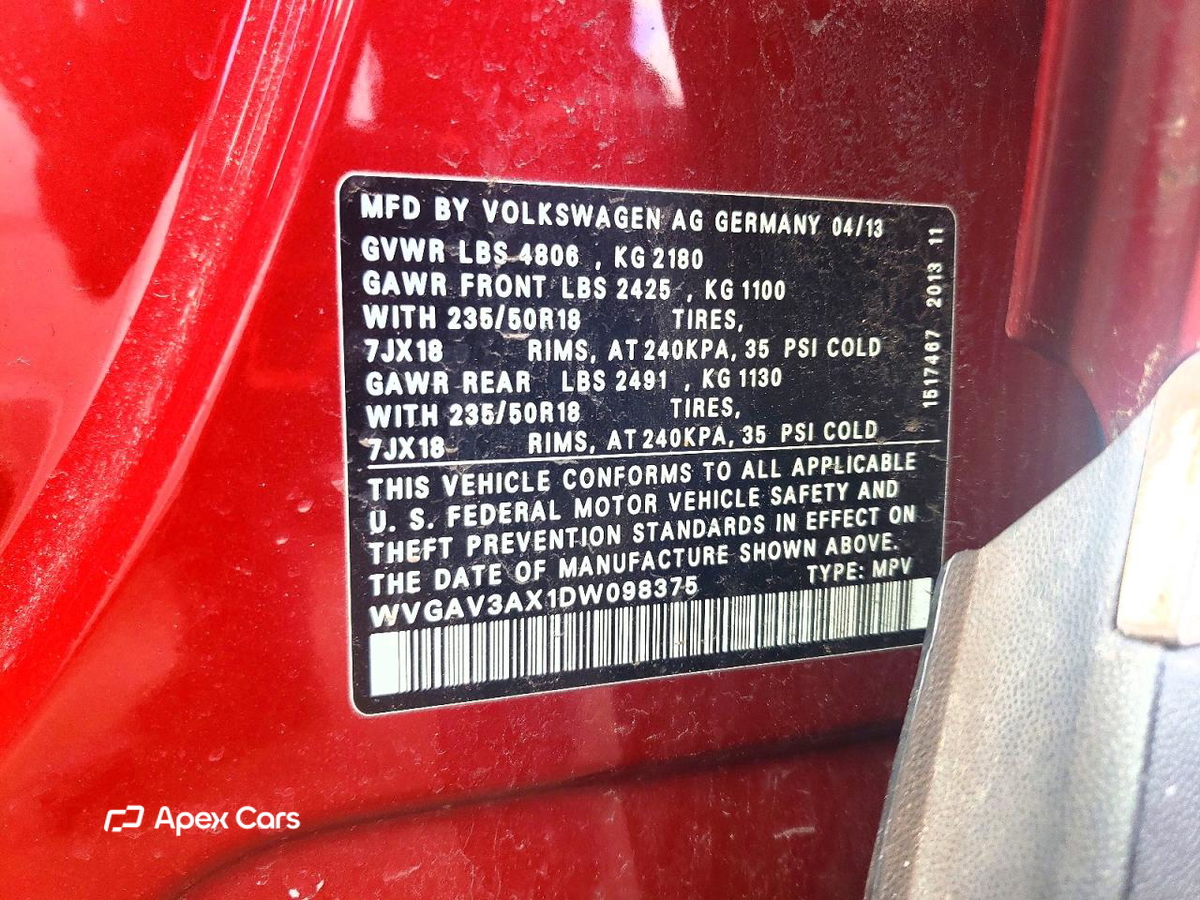 Volkswagen Tiguan 2013