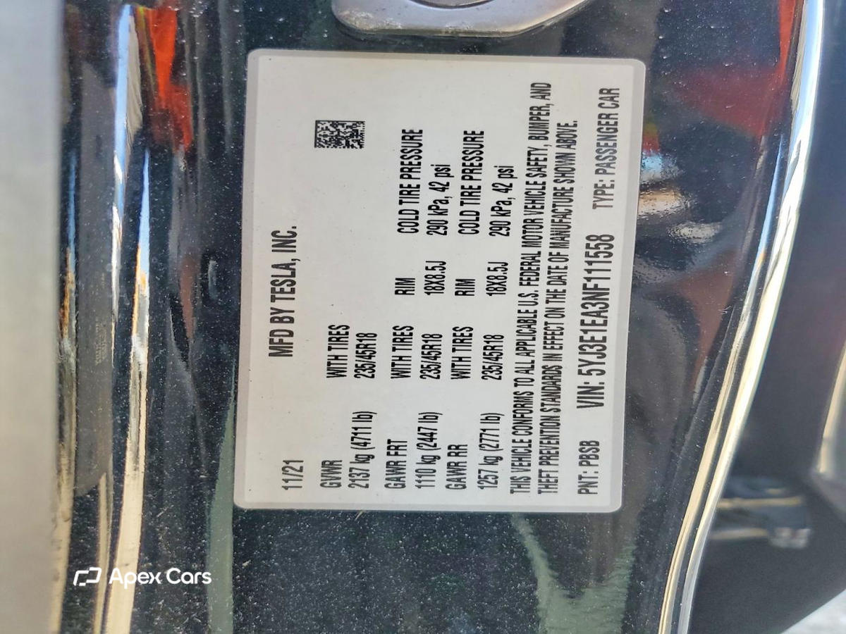 Tesla Model 3 2022