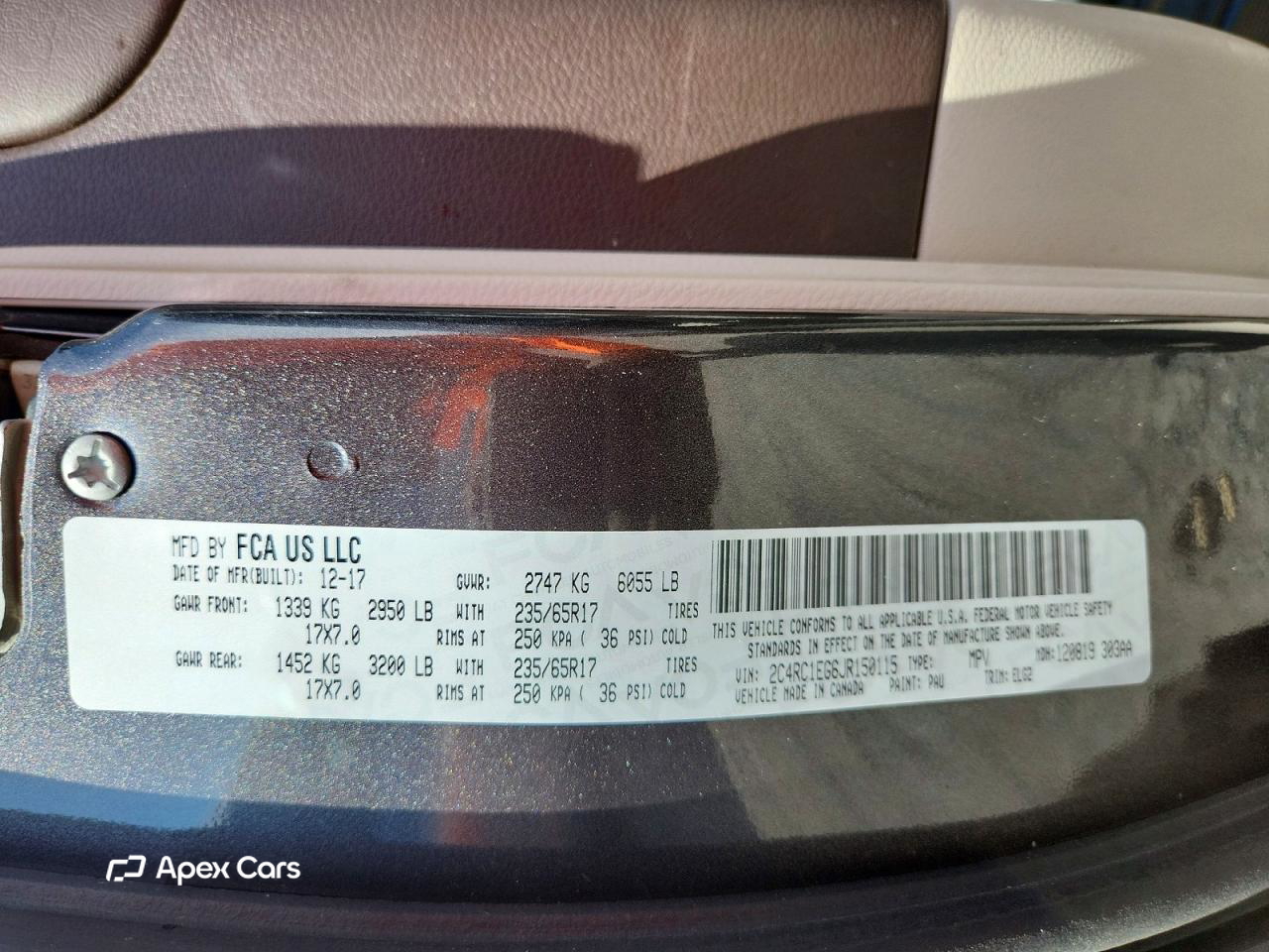 Chrysler Pacifica 2018