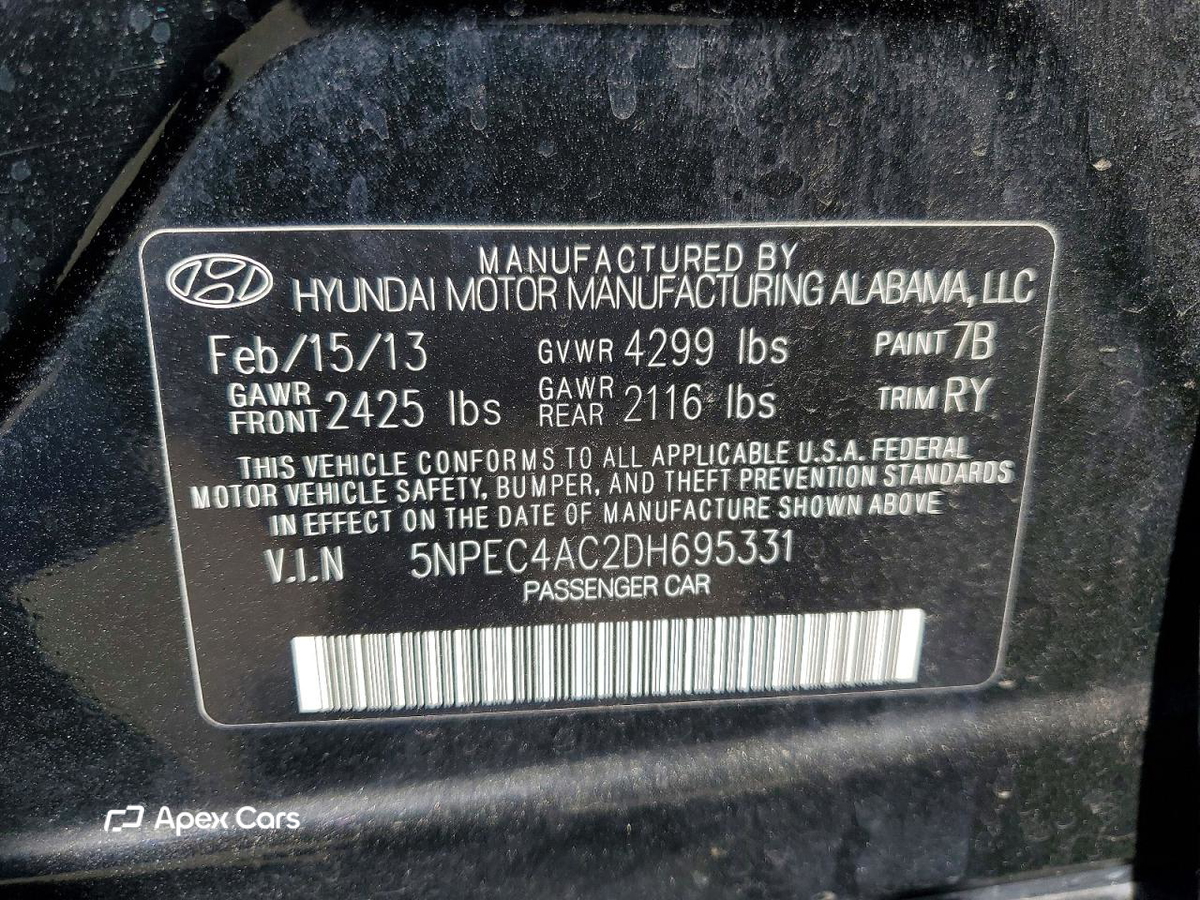 Hyundai Sonata 2013