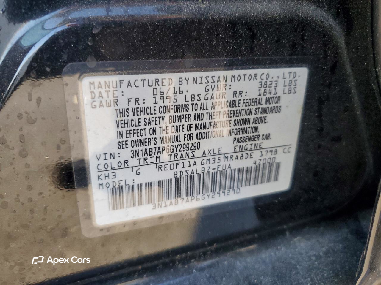Nissan Sentra 2016