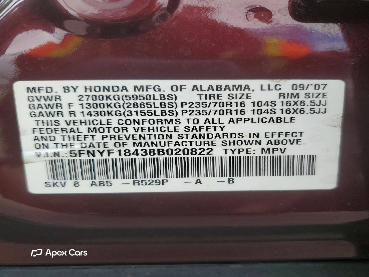 Honda Pilot 2008