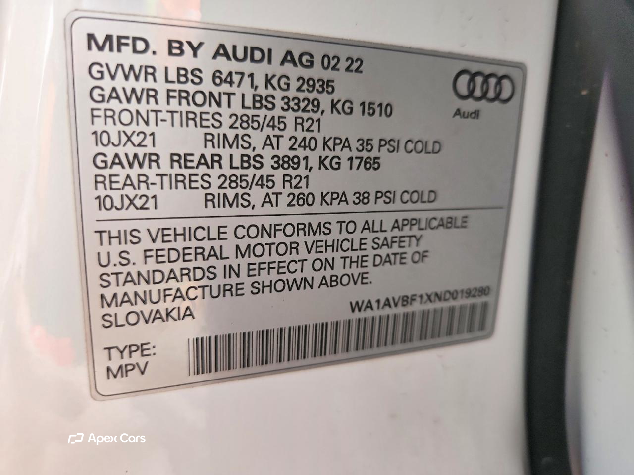 Audi Q8 2022