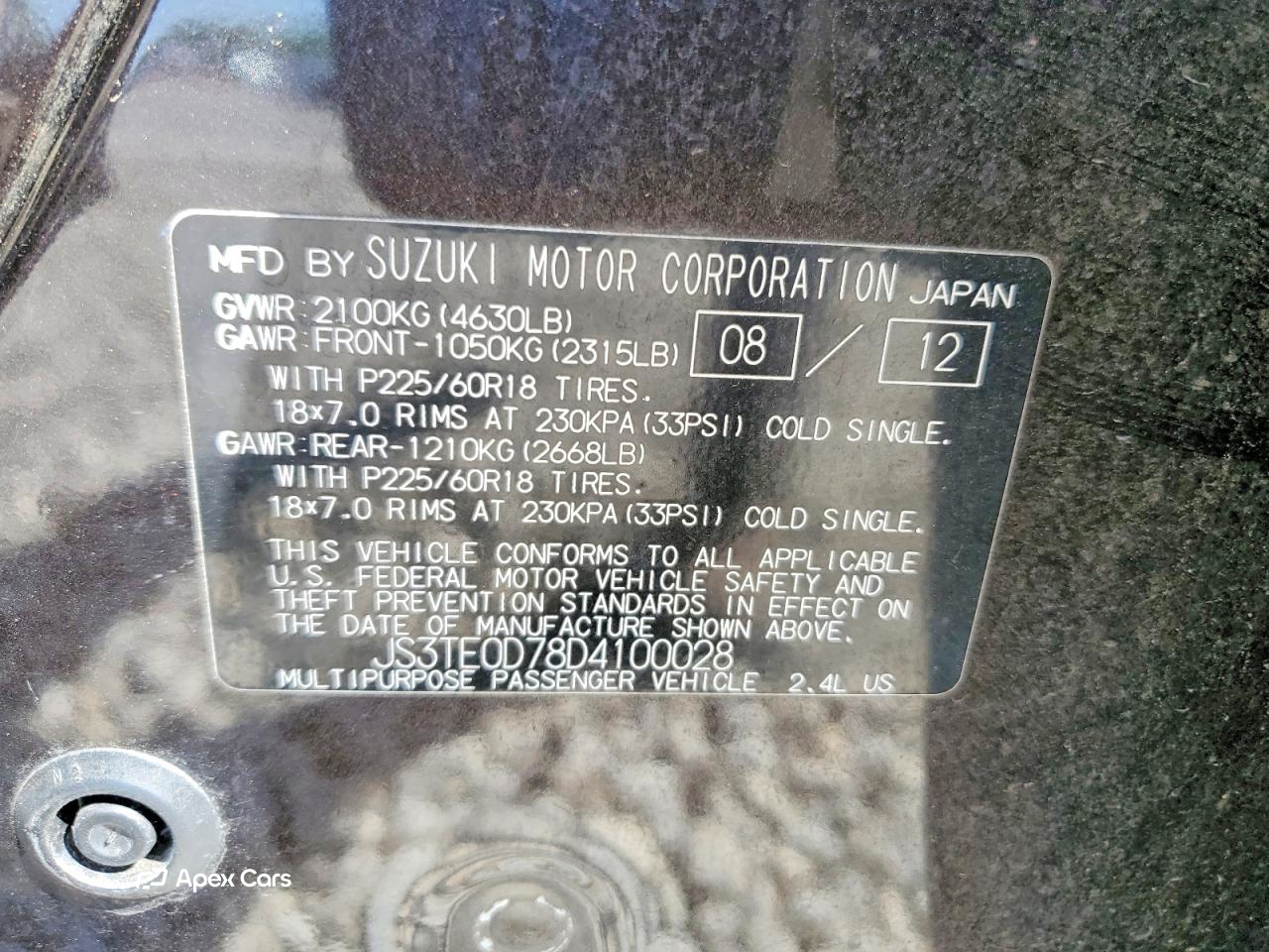 Suzuki Grand Vitara 2013