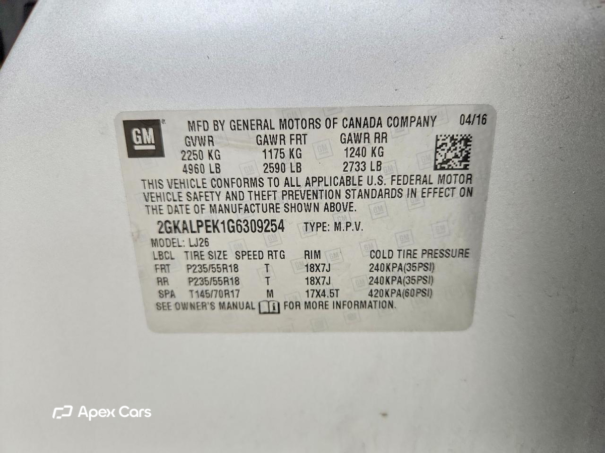 GMC Terrain 2016