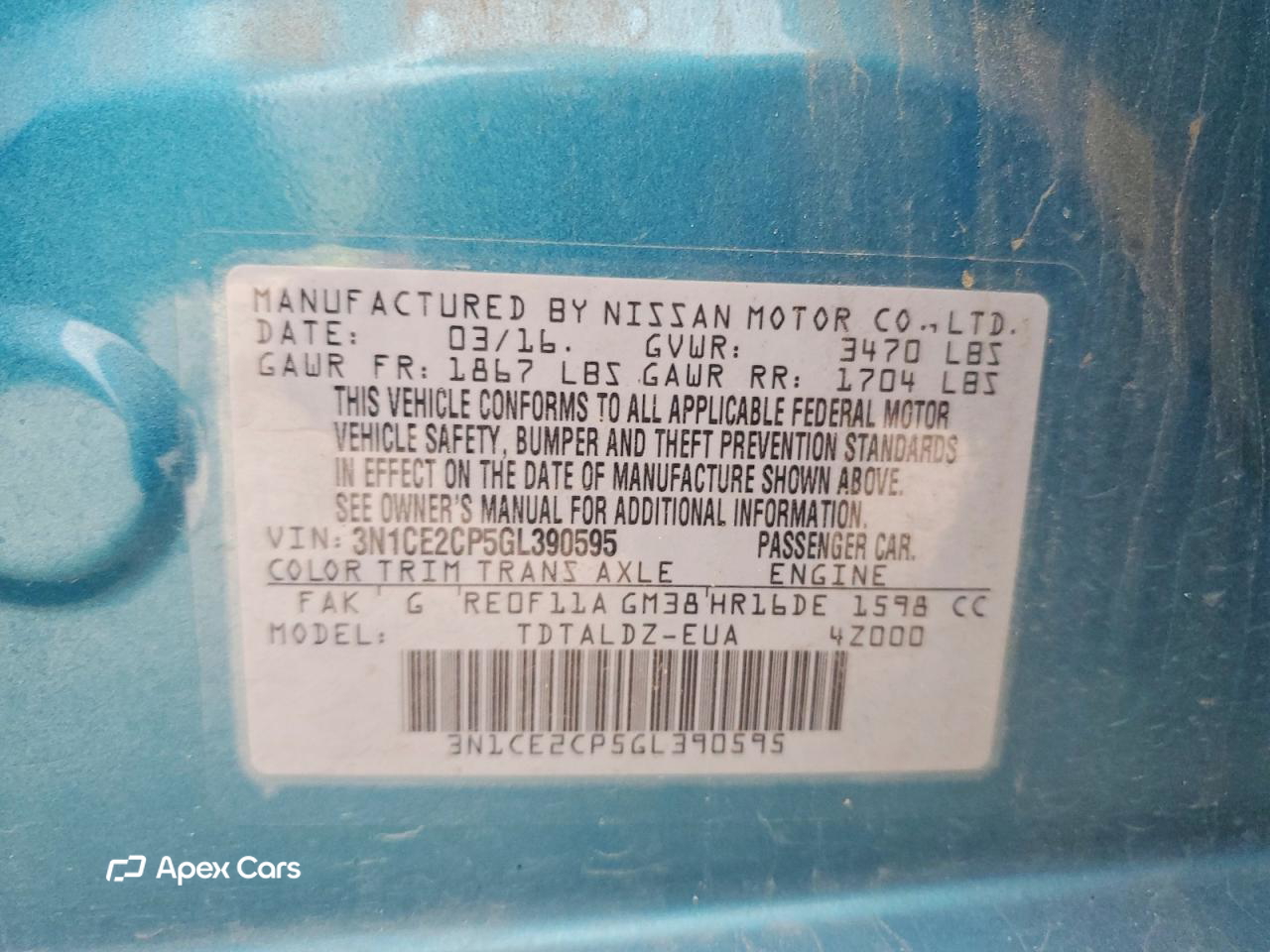 Nissan Versa 2016