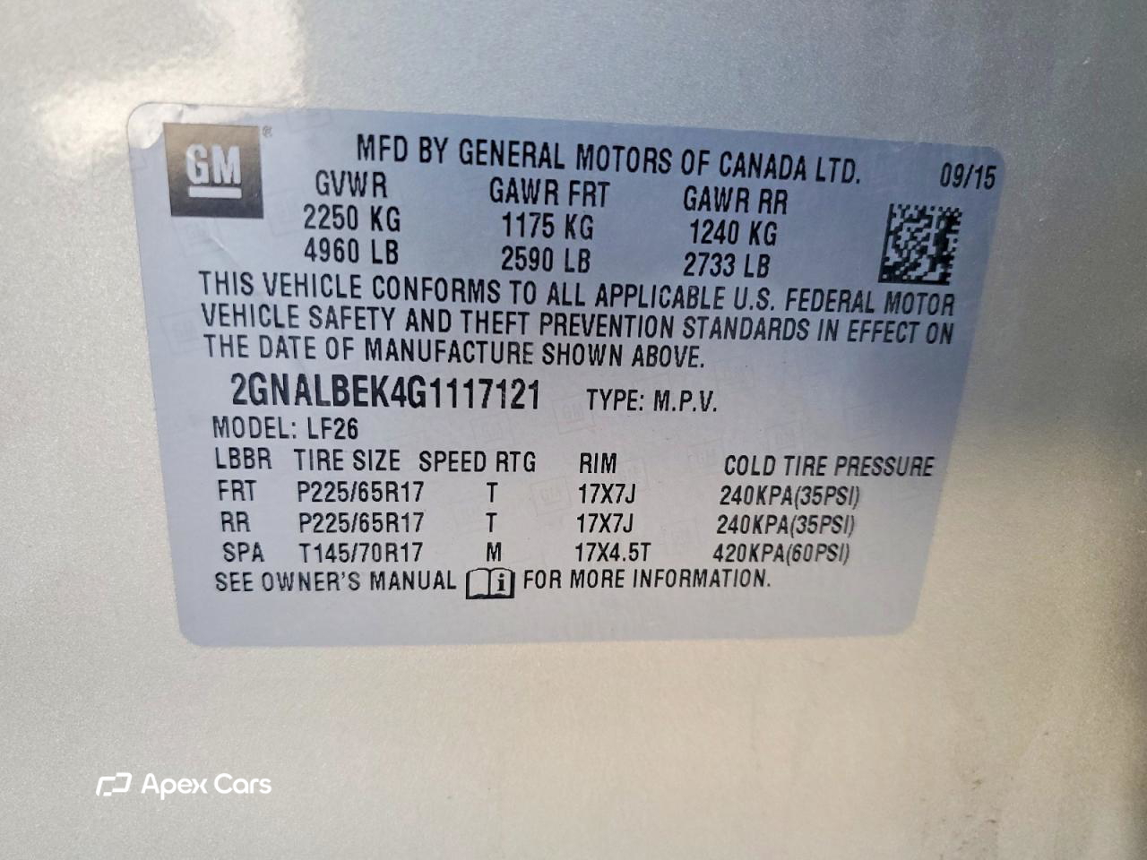 Chevrolet Equinox 2016