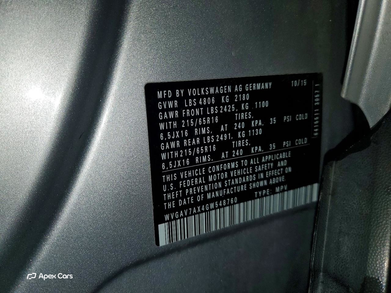 Volkswagen Tiguan 2016