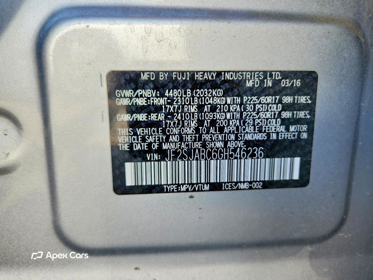 Subaru Forester 2016