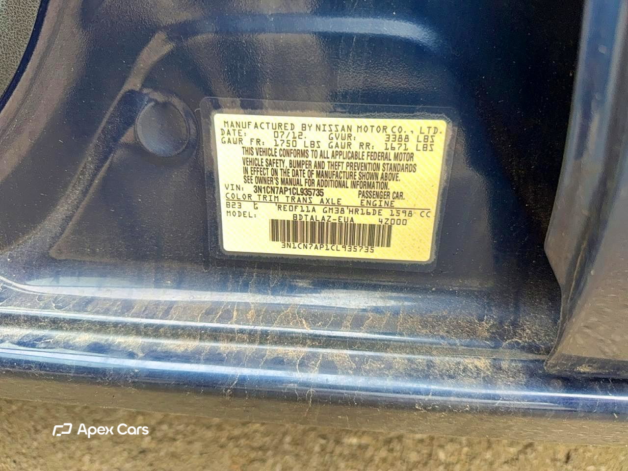 Nissan Versa 2012