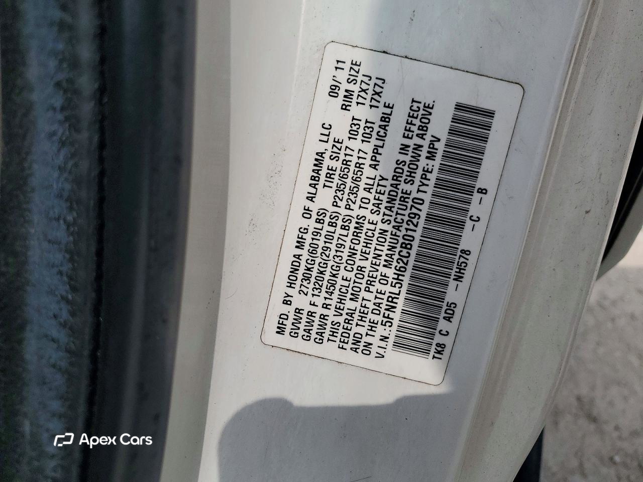 Honda Odyssey 2012