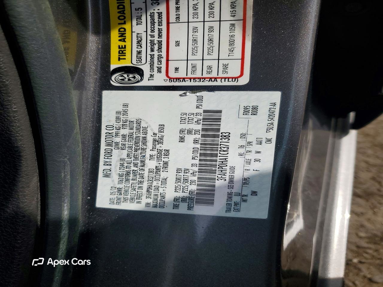 Ford Fusion 2012