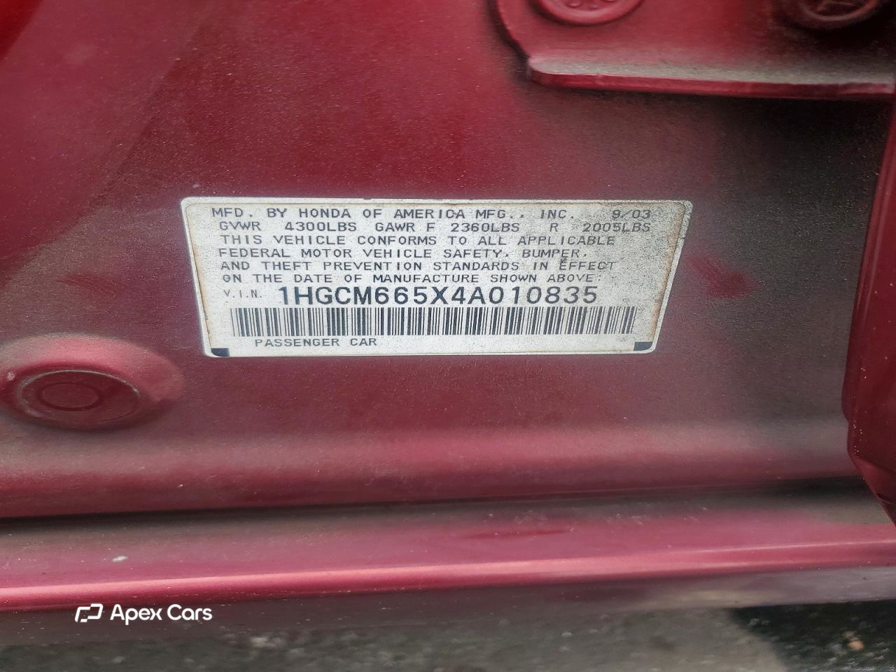 Honda Accord 2004
