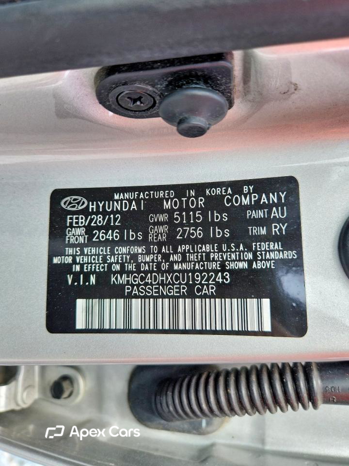Hyundai Genesis 2012
