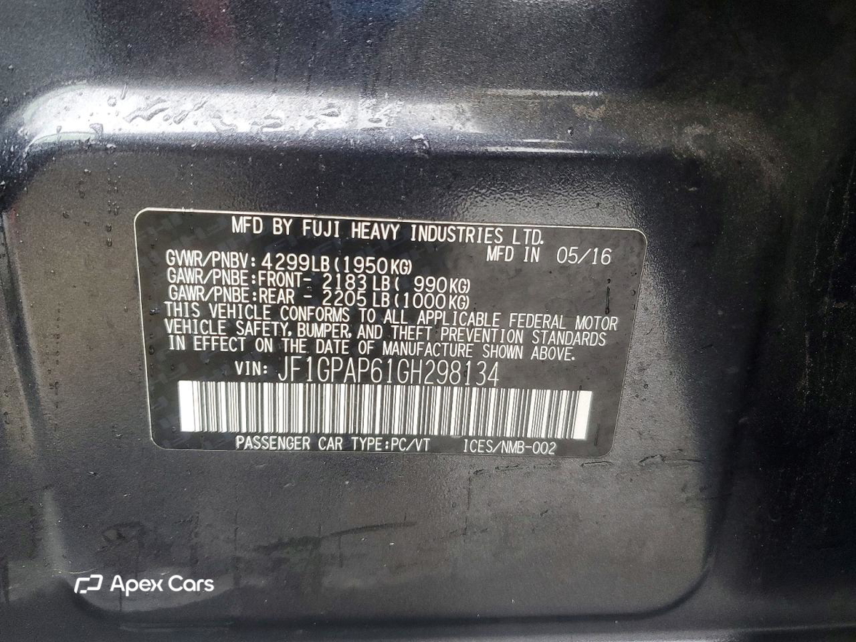 Subaru Impreza 2016