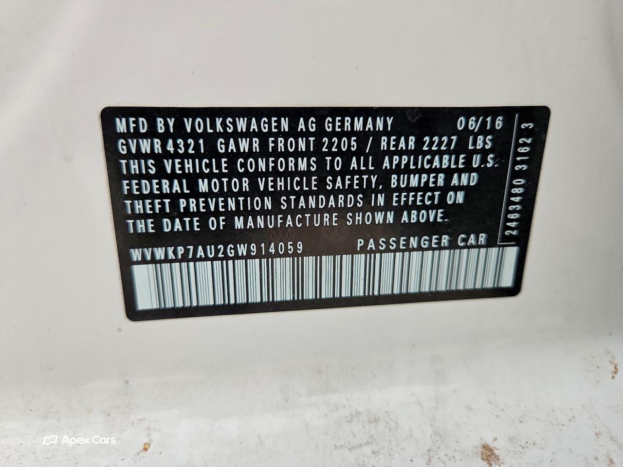 Volkswagen Golf 2016