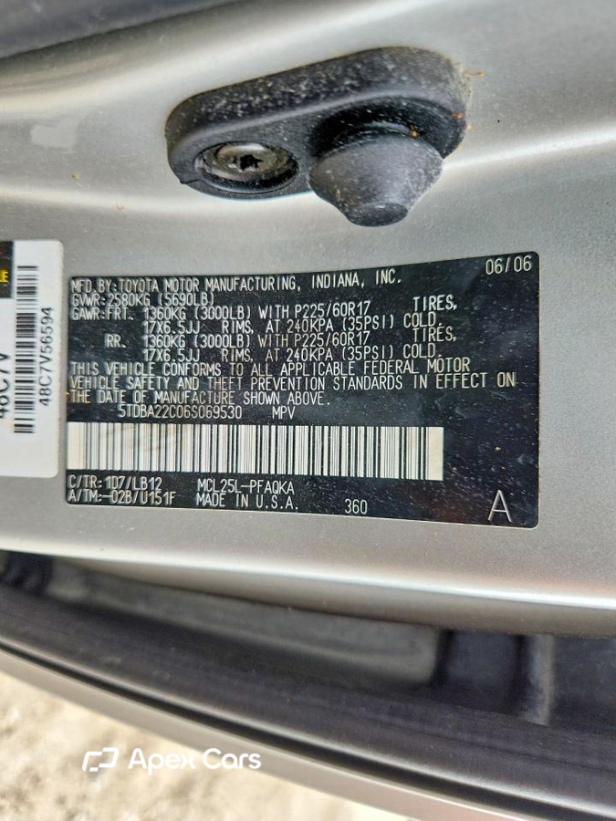 Toyota Sienna 2006