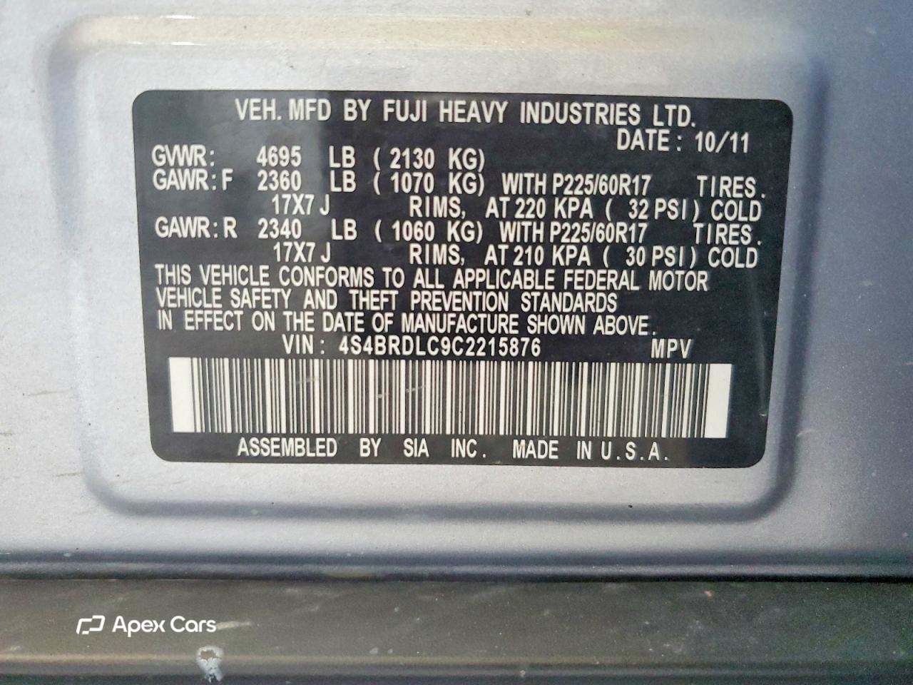 Subaru Outback 2012
