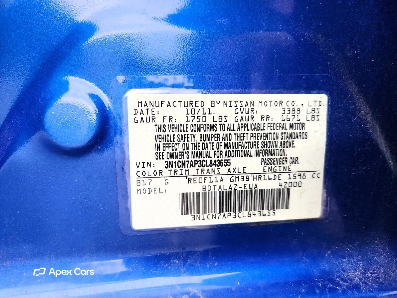 Nissan Versa 2012