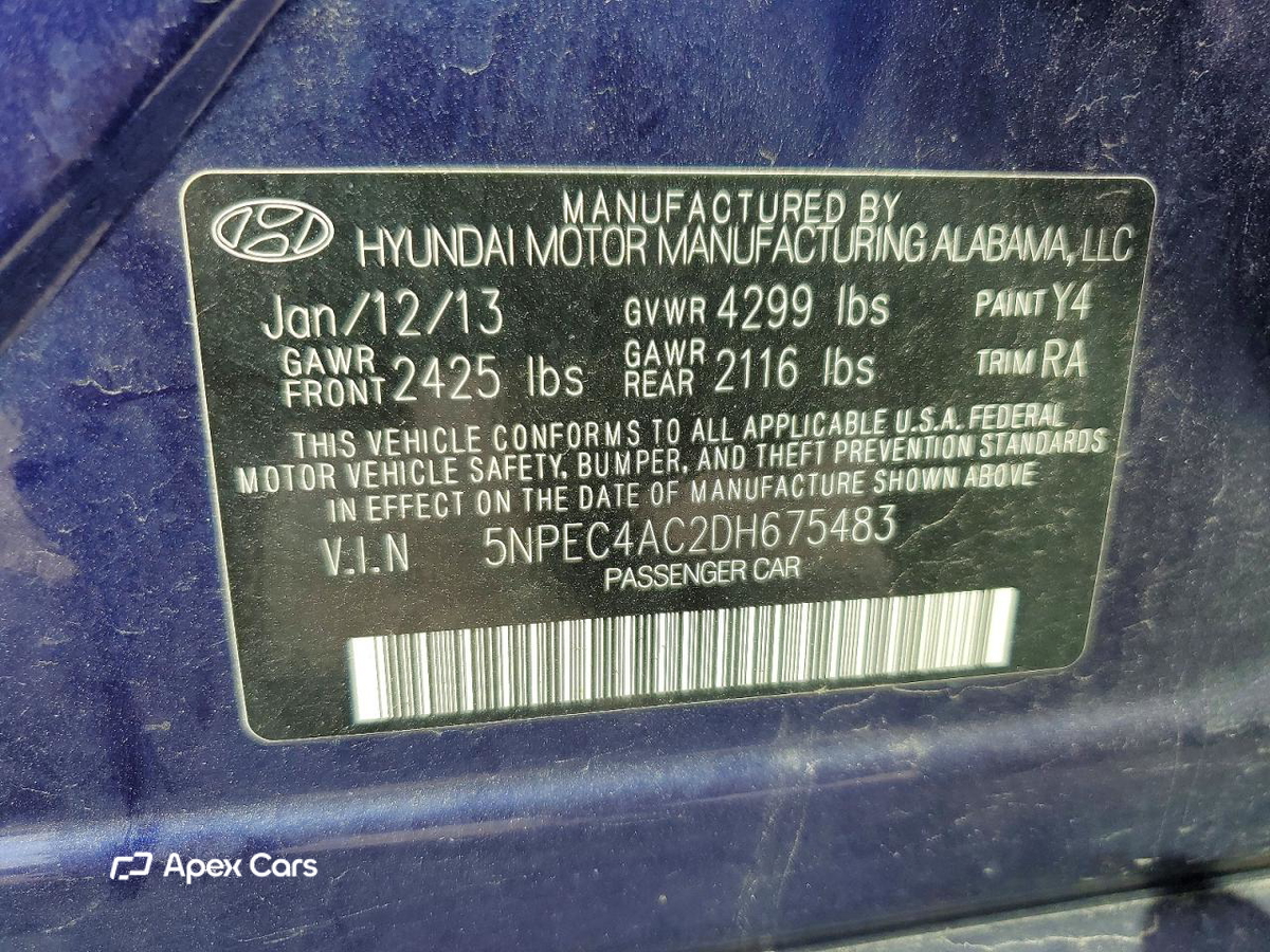 Hyundai Sonata 2013