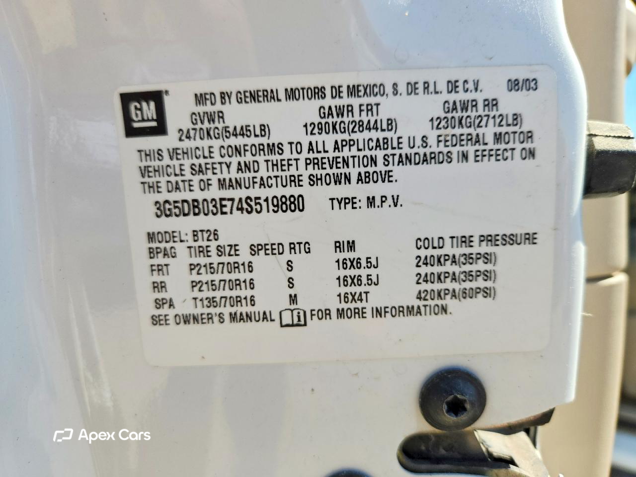Buick Rendezvous 2004