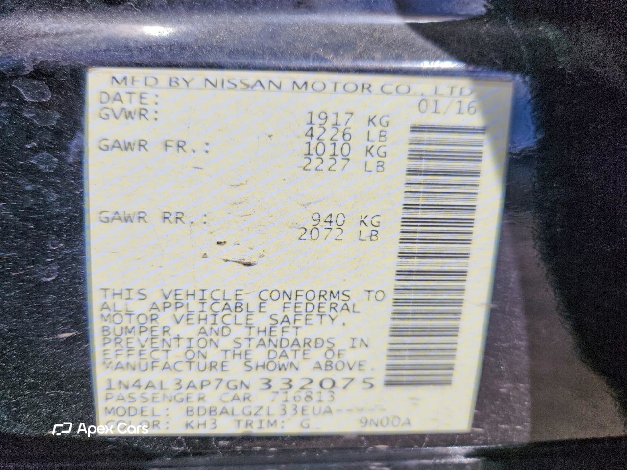 Nissan Altima 2016